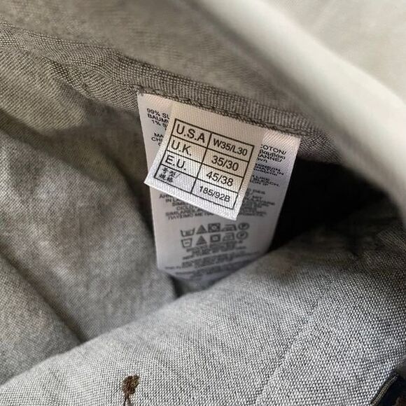Brooks Brothers Grey Chino Pants 35x28 - Picture 2 of 8